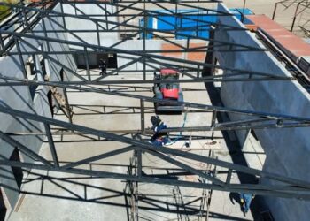 Anabalón: la obra del nuevo cuartel de bomberos avanza a buen ritmo.