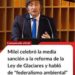 La Oficina del Presidente destacó el avance del proyecto en el Senado y sostuvo que la iniciativa “salda un reclamo histórico de las provincias integrantes de la Mesa del Litio y de la Mesa del Cobre».