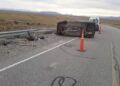 RUTA 40: Trágico vuelco: Conductor perdió la vida cerca de Bajo Caracoles
