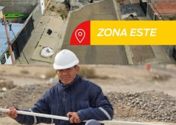 Comenzó el adoquinado de la calle Mitre en Pico Truncado