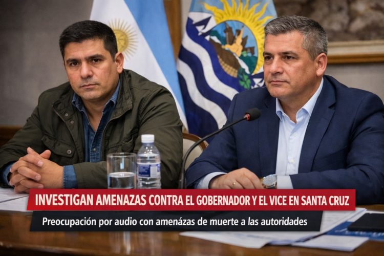 Santa Cruz: investigan amenazas contra el gobernador y el vicegobernador