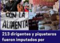 213 dirigentes y piqueteros fueron imputados por fraude y extorsión en planes sociales.