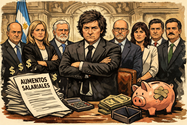 Fuerte polémica por aumentos salariales en el gabinete de Milei
