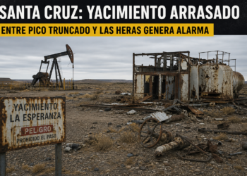 SANTA CRUZ: YACIMIENTO ARRASADO ENTRE PICO TRUNCADO Y LAS HERAS GENERA ALARMA