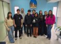 Anabalón compartió con alumnos del Colegio 14 la obtención de la Copa Robótica