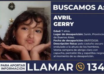 ALERTA SOFIA ‘AVRIL GERRY’ – URGENTE