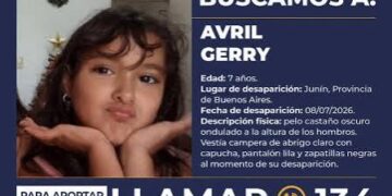 ALERTA SOFIA ‘AVRIL GERRY’ – URGENTE