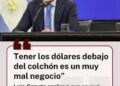 Caputo presentó el nuevo proyecto de Inocencia Fiscal: “Los dólares del colchón son muy mal negocio”