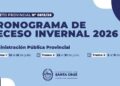 Receso invernal 2026: el Gobierno de Santa Cruz estableció el cronograma de licencia para trabajadores públicos