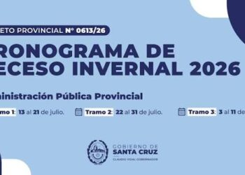 Receso invernal 2026: el Gobierno de Santa Cruz estableció el cronograma de licencia para trabajadores públicos