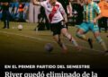 River quedó fuera de la Copa Argentina tras caer ante Aldosivi
