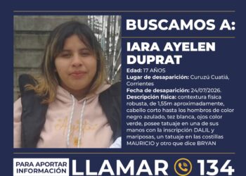 ALERTA SOFÎA: Estamos buscando a Iara Ayelén Duprat