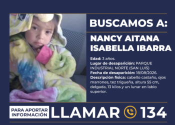 “ALERTA SOFIA”– URGENTE- NANCY AITANA ISABELLA IBARRA