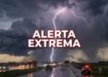 Alerta meteorológica extrema en medio país: todas las zonas complicadas por lluvias y vientos fuerte