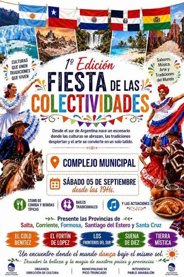 Pico Truncado celebró la diversidad cultural con la 1ª Fiesta de las Colectividades