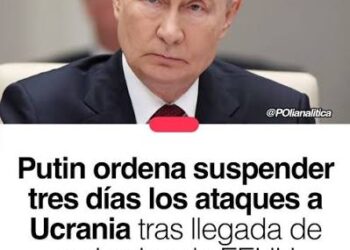 Rusia. Putin ordena suspensión temporal de ataques contra Kiev